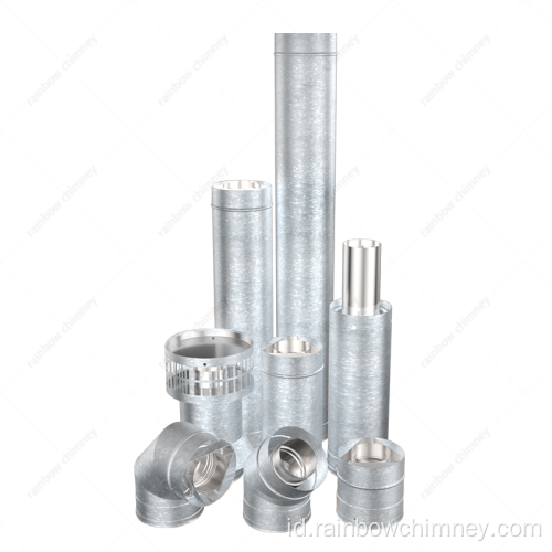 Cerobong Stainless Steel Semua Bahan Bakar 6 Inch